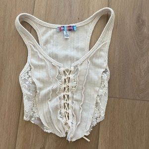 URBAN OUTFITTERS TIE FRONT TOP XS